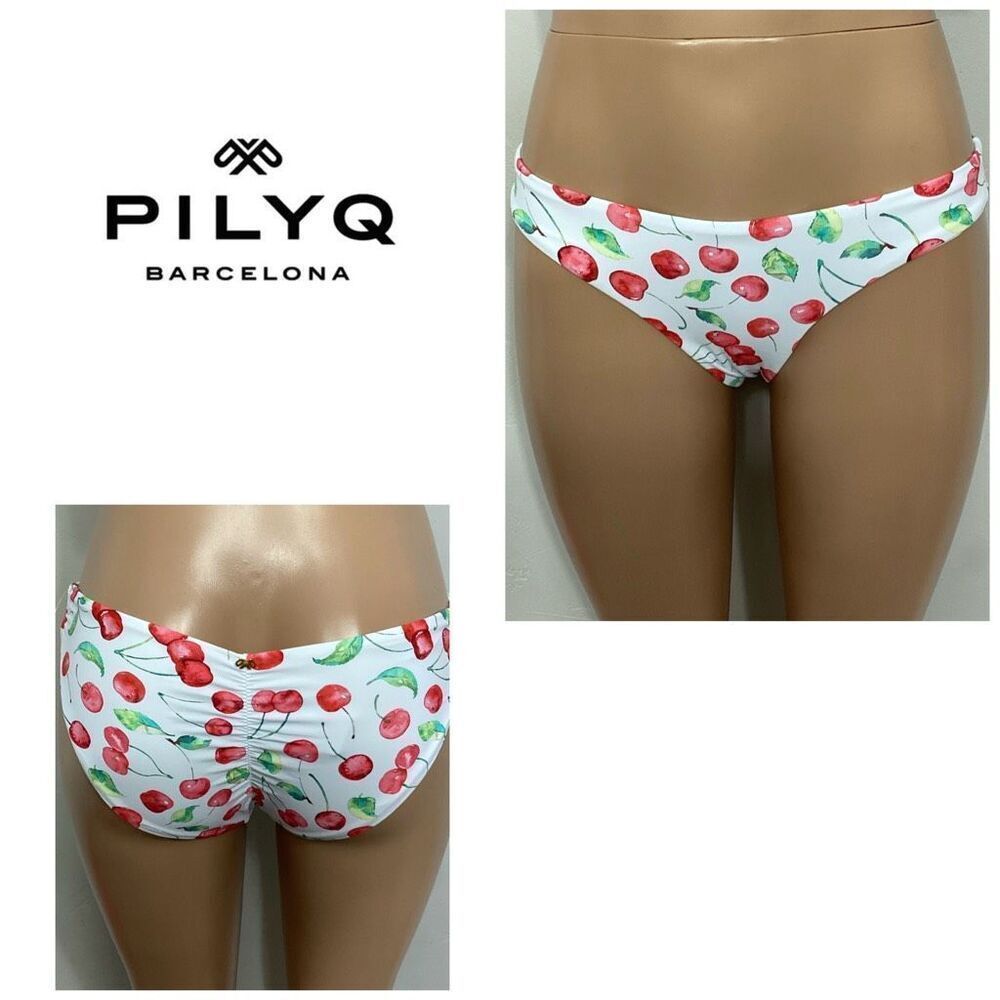 New. Pilyq Cherries bikini bottom.